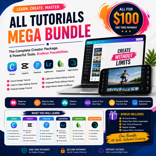 All Tutorials Mega Bundle