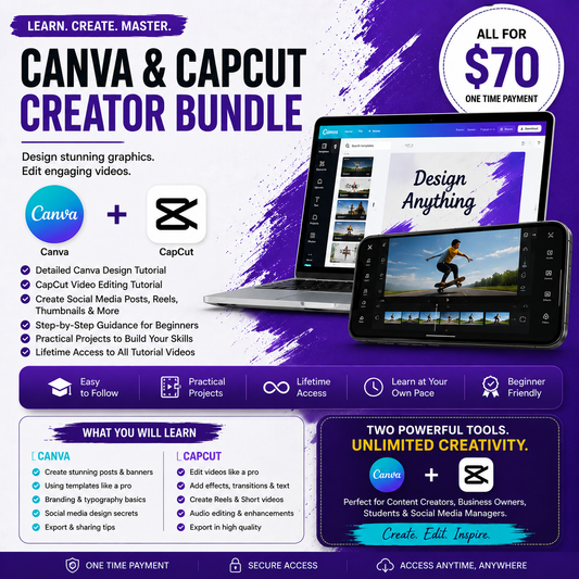 Canva & CapCut Creator Bundle
