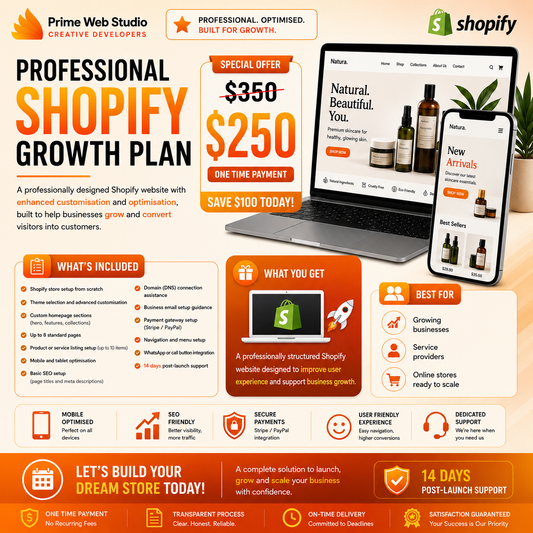 Website Design – Standard Plan (Most Popular)